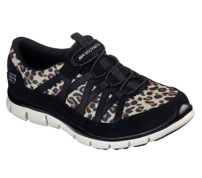 Skechers Dam Leopard Slip On - Gratis - Wild Vibes - Sverige (QBMXV-9560)